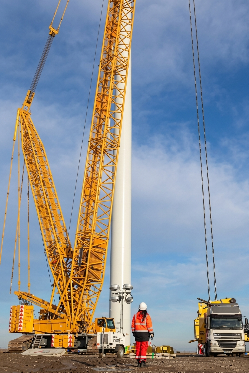 Overyanivka Wind Farm – Vestas 3.45 MW Wind Turbine Installation