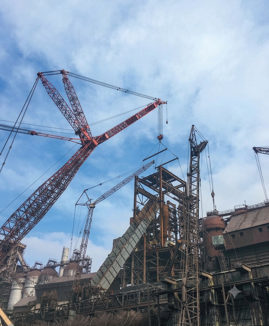 Blast Furnace No. 6 Modernisation – 1,600 t Ring Crane Deployment