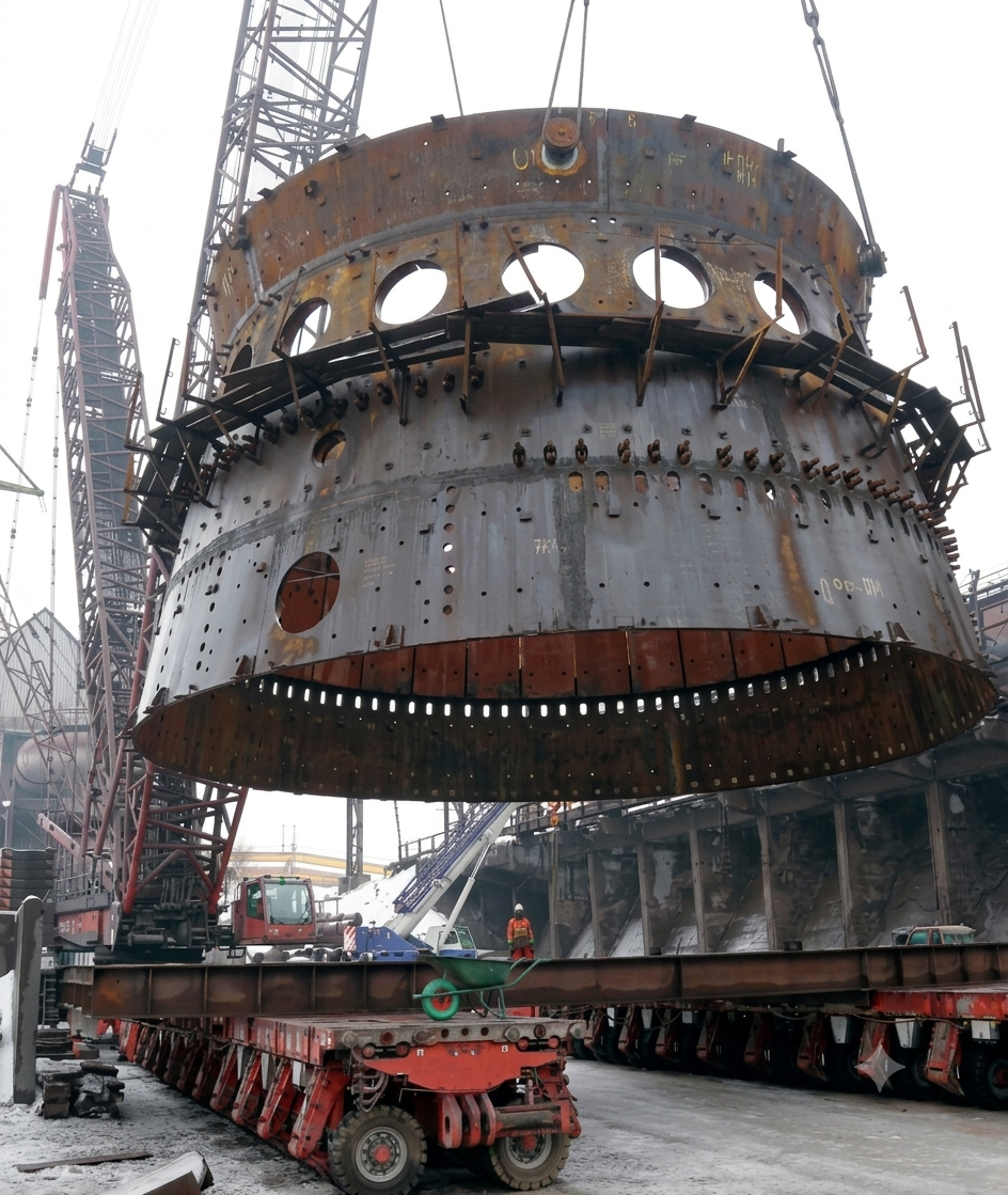 Deploying a 1,600-Tonne Ring Crane in a Live Industrial Environment